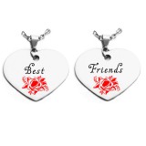 Maria King Best Friends rózsás páros medál lánccal vagy kulcstartóval (többféle)