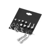 Maria King Beszúrós fülbevaló szett, ezüst színű