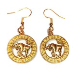 Maria King Bika-Horoszkóp fülbevaló, arany színű