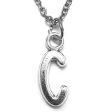 Maria King C Betű medál lánccal vagy kulcstartóval