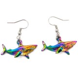 Maria King Cápás fülbevaló, választható arany vagy ezüst színű akasztóval