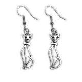 Maria King Cicás fülbevaló, választható arany vagy ezüst színű akasztóval