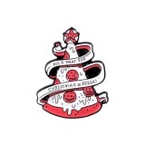 Maria King 'Csak pizzát akarok karácsonyra' karácsonyfa pizza kitűző