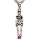 Maria King Csontváz medál lánccal, ezüst színű