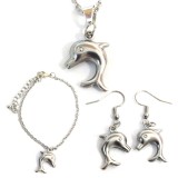 Maria King Delfines nyaklánc, fülbevaló és karkötő szett