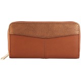 Maria King designbőr pénztárca, barna (10x20 cm)