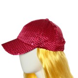 Maria King Divatosan csillogó baseball sapka, sötét rózsaszín