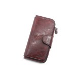 Maria King Dizájn bőr divat női pénztárca, bordó