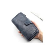 Maria King Dizájn bőr divat női pénztárca, szürkés kék