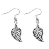 Maria King Ezüst színű falevél fülbevaló II.