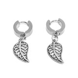 Maria King Ezüst színű falevél fülbevaló III.