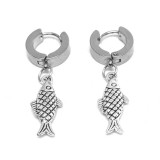 Maria King Ezüst színű Halacska fülbevaló