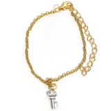 Maria King Ezüstkulcs karkötő charmmal, arany vagy ezüst színben