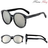 Maria King Famintás keretes divatos napszemüveg, ezüst