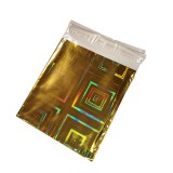 Maria King Fényes arany kis celofán ajándéktasak gyűrűhöz, fülbevalóhoz, kulcstartóhoz (kb. 7 cm)