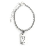 Maria King Follow your Heart (Kövesd a szíved) karkötő charmmal, arany vagy ezüst színben