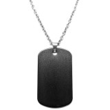 Maria King Gravírozható fekete dögcédula, választható arany vagy ezüst láncra vagy kulcstartóra