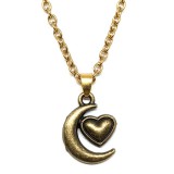 Maria King Hold és Szív medál lánccal vagy kulcstartóval