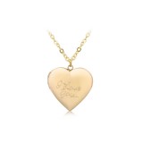 Maria King 'I love you' feliratú képtartó függő szív medál nyaklánccal, arany