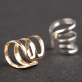 Maria King Karika nemesacél füldísz, arany színű