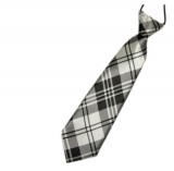 Maria King Káró mintás nyakkendő nyakánál elasztikus gumival
