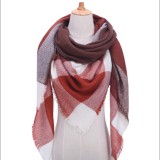 Maria King Kasmír jellegű barna-fehér téli-őszi sál