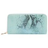 Maria King kék kígyóbőrmintás műbőr pénztárca