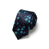 Maria King Kék virág mintás nyakkendő