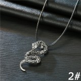 Maria King Kígyós medál műbőr nyaklánccal