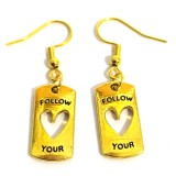 Maria King Kövesd a Szíved (2) fülbevaló, választható arany vagy ezüst színű akasztóval