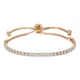 Maria King Kristályokkal kirakott karkötő, arany színű