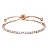 Maria King Kristályokkal kirakott karkötő, rose gold színű