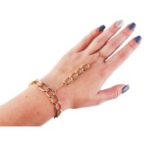 Maria King Láncos kéz ékszer, 18+5 cm, arany színű