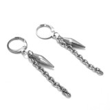 Maria King Láncos Kúp szegecs fülbevaló, ezüst színű