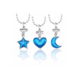 Maria King Legjobb Barátok Örökké hármas lánc - csillag, szív, hold