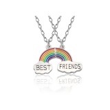 Maria King Legjobb barátok - szivárvány páros nyaklánc