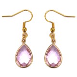 Maria King Lila kristály csepp fülbevaló