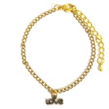 Maria King LOVE bronz karkötő charmmal, arany vagy ezüst színben