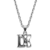 Maria King LOVE felirat medál lánccal vagy kulcstartóval