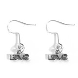 Maria King LOVE fülbevaló, választható arany vagy ezüst színű akasztóval