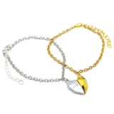 Maria King Mágneses Szív charmos arany és ezüst színű páros karkötő