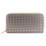 Maria King metálszürke különleges designbőr pénztárca
