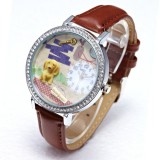 Maria King MISS KEKE 3D női kerámia kristály kutyusos karóra