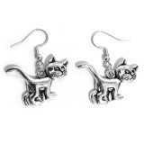 Maria King Morcos cicás fülbevaló, választható arany vagy ezüst színű akasztóval