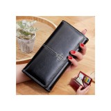 Maria King Műbőr divat női pénztárca, fekete