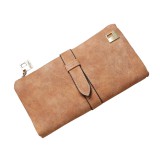 Maria King műbőr divat pénztárca, barna