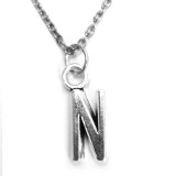 Maria King N Betű medál lánccal vagy kulcstartóval