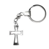 Maria King Nagy kereszt kulcstartó, ezüst színben