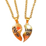 Maria King Nagy testvér-Kis testvér (BIG SIS-LIL SIS) páros nyaklánc, arany színű