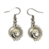 Maria King Nap-Hold fülbevaló, választható arany vagy ezüst színű akasztóval